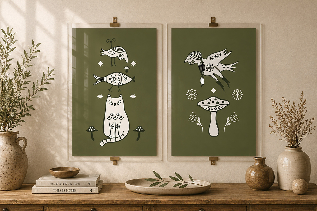 Modern Folk Collection, a Decorative Illustration by lenlis (Photo 13 of 16)