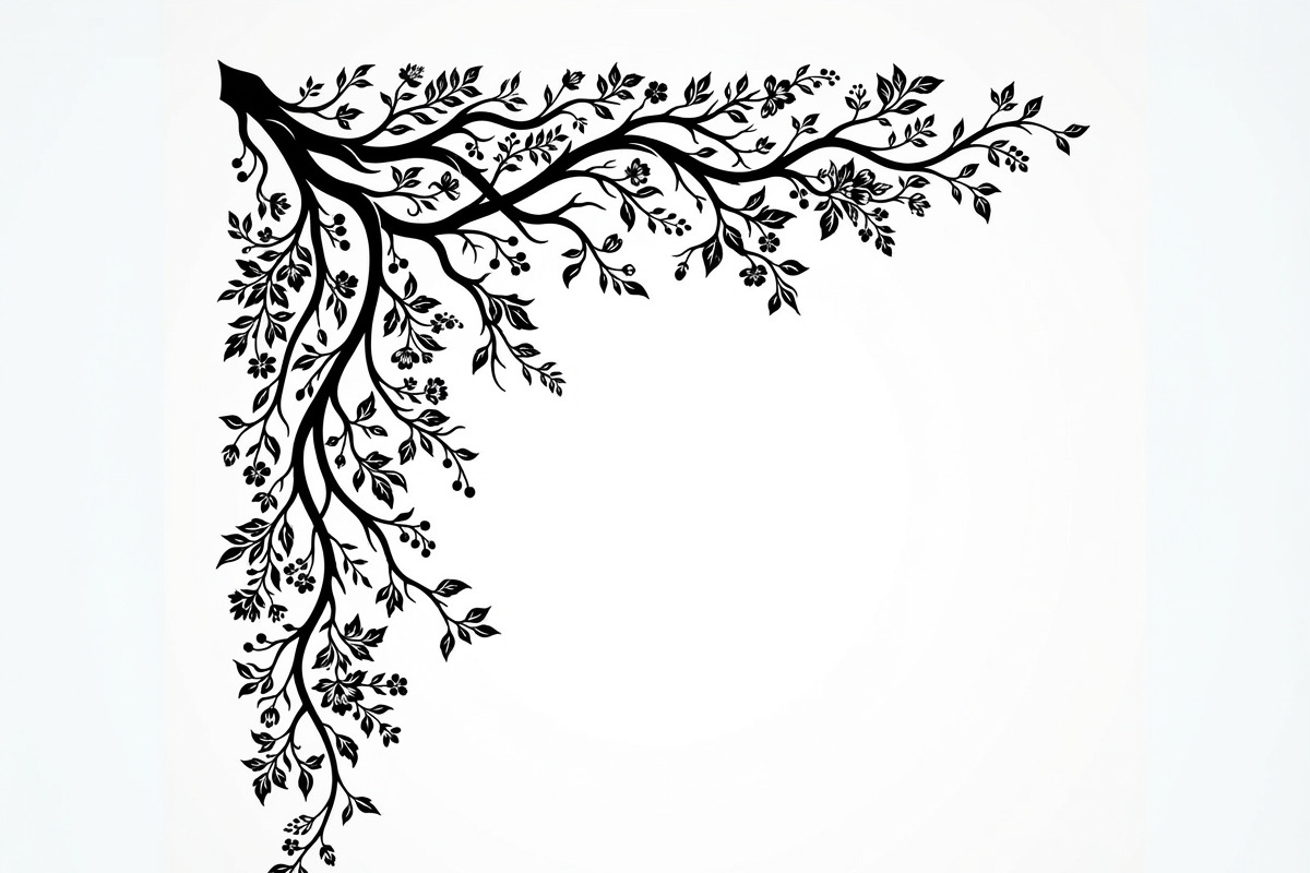 50 Tree Branch Corner Silhouette, a Decorative Illustration by Amazin_art (Photo 44 of 46)
