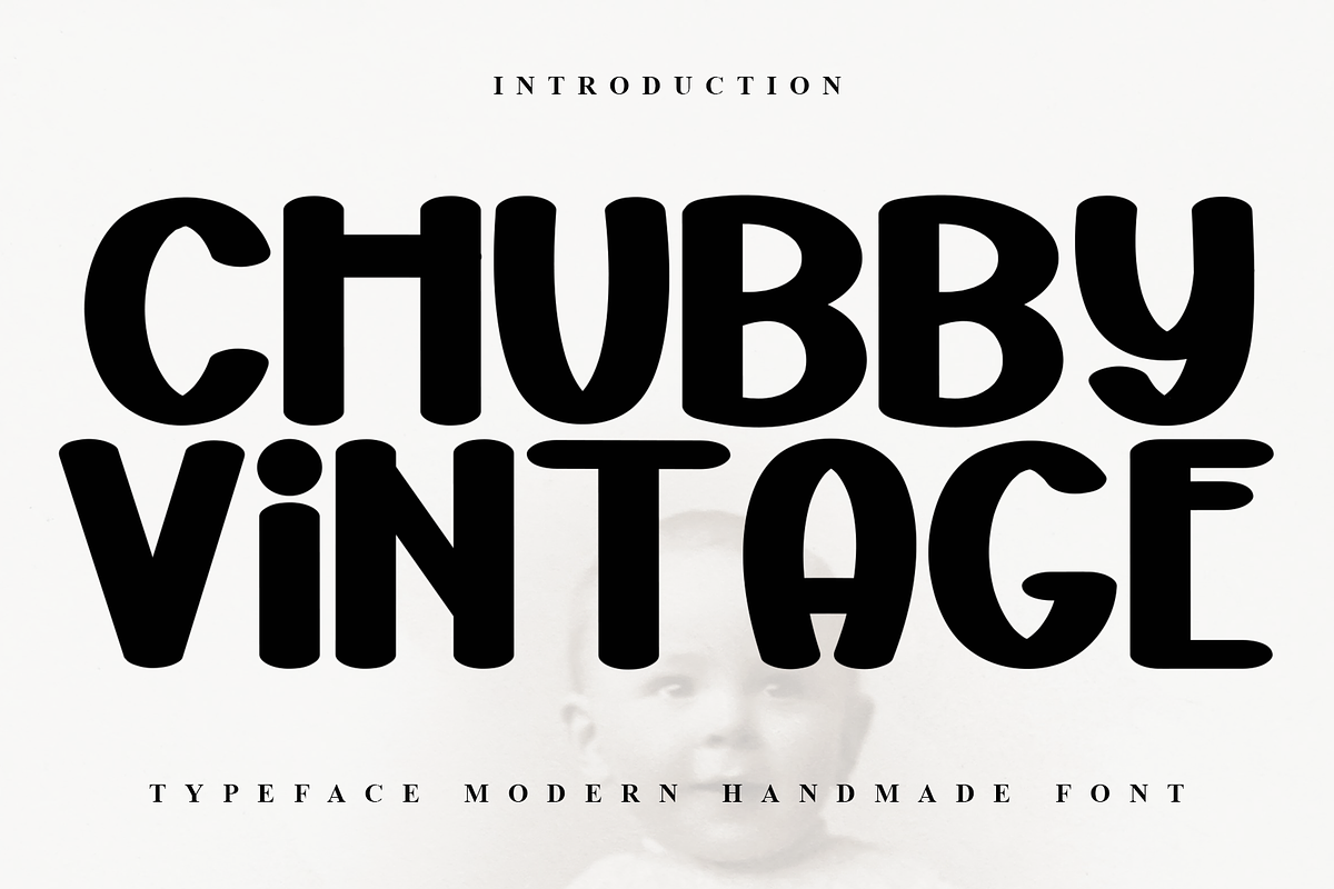 Chubby VIntage, a Script Font by FreshTypeINK (Photo 1 of 8)