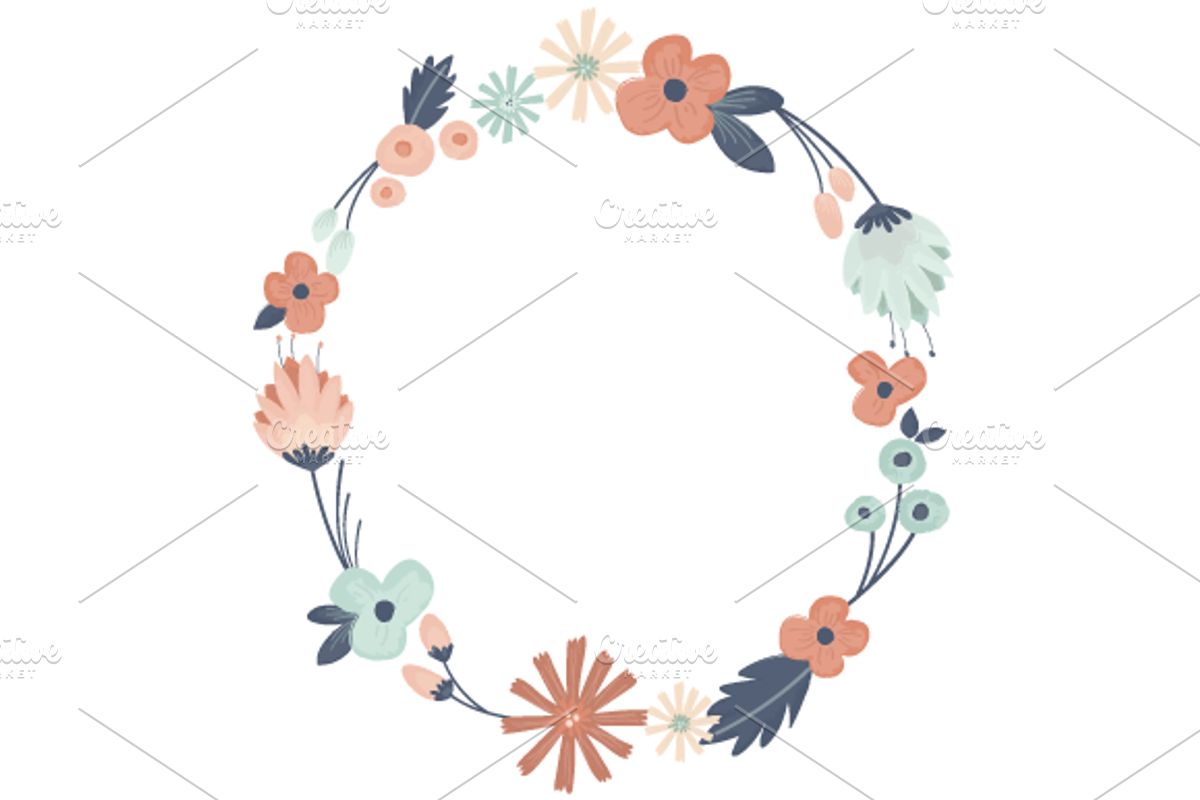 Floral Frame & Overlay preview 3
