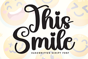 This Smile | Script Font, a Handwritten Font by Scratchones (Thumbnail 1 of 8)