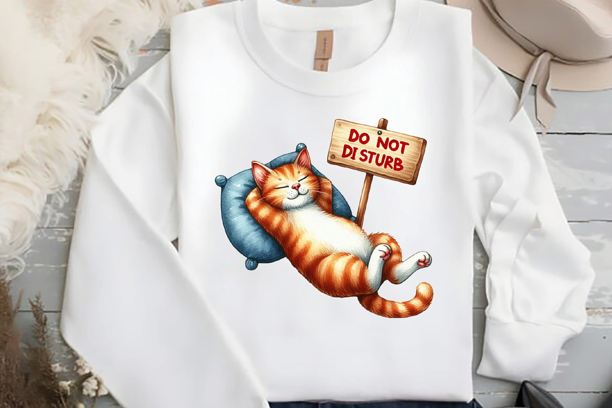 DO NOT DISTURB, Cat PNG, an Illustration by DreamCafeArt (Photo 2 of 3)