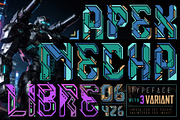 APEX MECHA – Mecha Robotic Typeface, a Sans Serif Font by HypeWorksCo (Thumbnail 1 of 9)