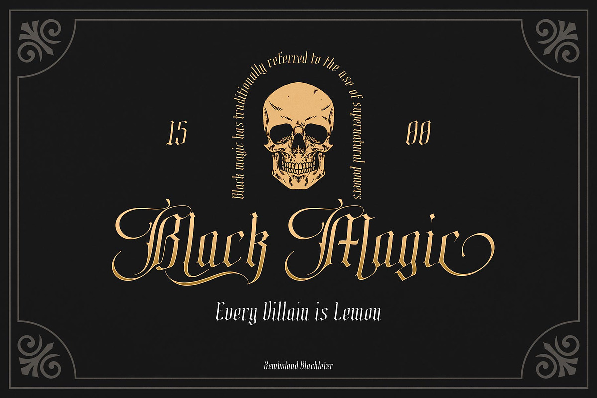 Remboland Typeface, a Blackletter Font by alit design (Photo 4 of 15)