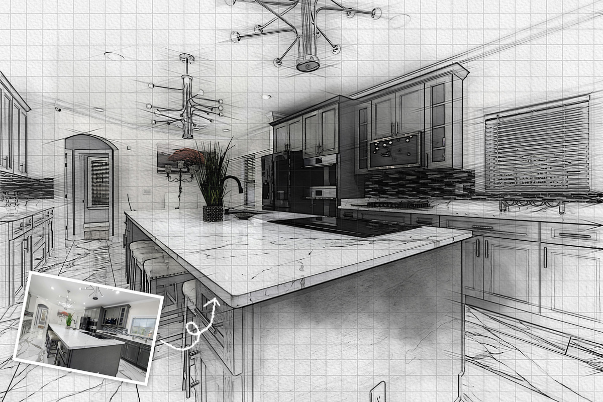 Architecture Sketch Photo Effect, a Brushes & More by zahidhossainalif (Photo 8 of 10)