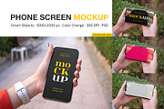 Phone Screen Mockup Set, an iPhone Mockup by Country4k (Thumbnail 1 of 4)