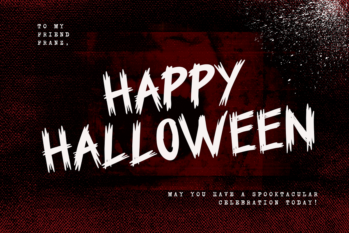 Dracula is a cool Halloween font, a Sans Serif Font by Brown Cupple (Photo 3 of 7)