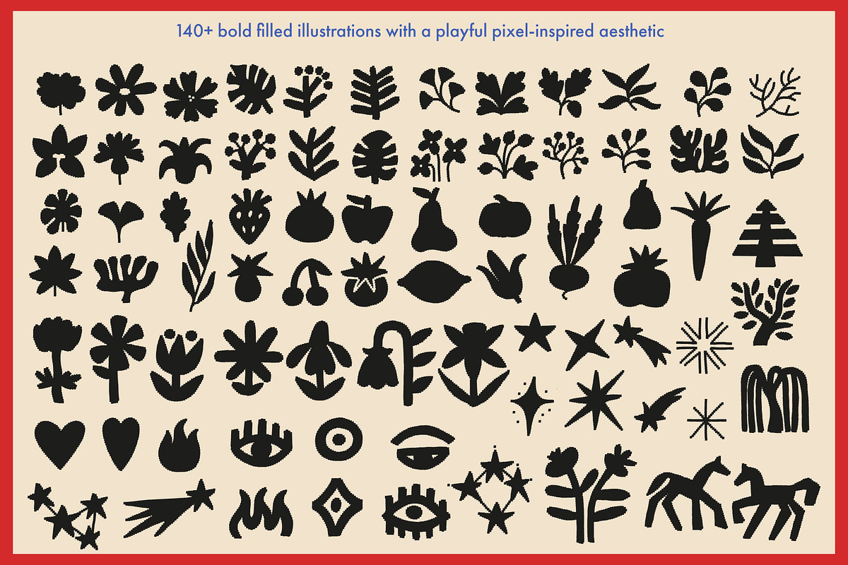 Blooms & Bits: Pixel-Inspired Art, an Object Illustration by Olly Kava (Photo 8 of 12)
