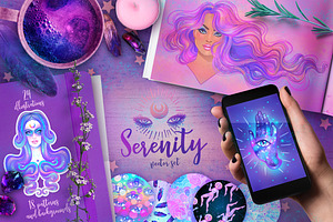 SERENITY. Magic Vector Set.