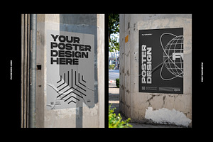 Urban Poster Wall Mockups 2