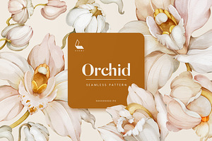 Orchid Seamless Pattern