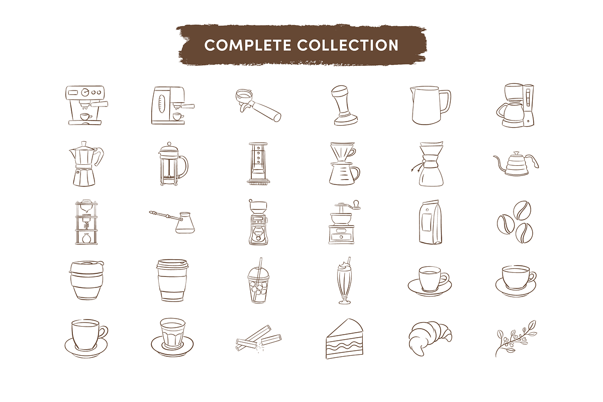Coffee & Brewing Methods Icons, an Icon by Caroline Mackay (Photo 4 of 8)