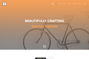 TEONA One Page Creative Agency Psd