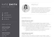 Resume Template / CV (One Page), a Resume Template by TheResumeCoach (Thumbnail 6 of 8)