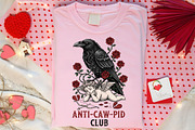 Anti Valentine Crow Raven PNG, an Illustration by Canvas Craft (Thumbnail 6 of 7)