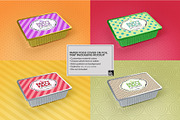 Cover on Foil TrayPackaging Mockup, a Cups & Container Mockup by INCDesign (Thumbnail 2 of 6)