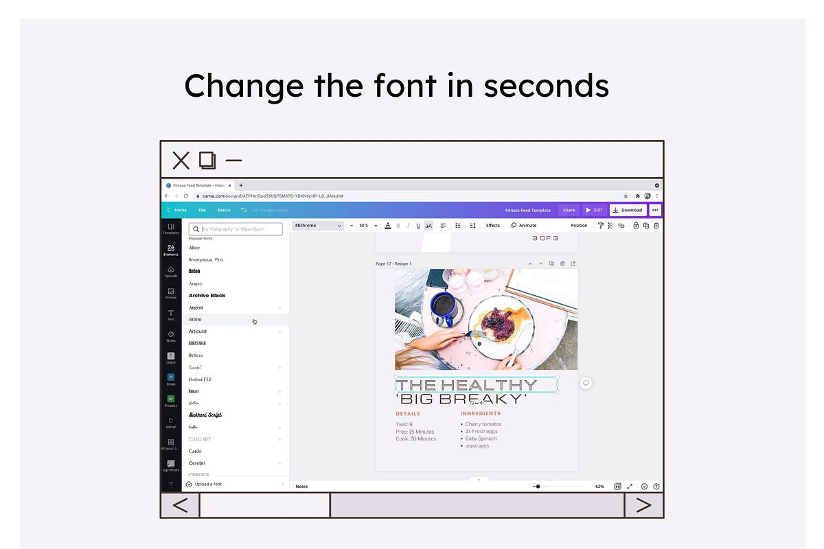 Fitness Instagram Feed Template, a Social Media Template by Cultive Creative (Photo 5 of 13)
