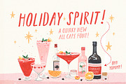 Holiday Spirit Font, a Handwritten Font by Nicky Laatz (Thumbnail 1 of 9)