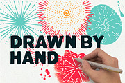 Fireworks II - HandDrawn Explosions, an Illustration by Vitek Graphic (Thumbnail 2 of 5)