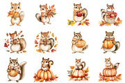 Autumn Eastern Chipmunk Sublimation, an Illustration by CitraGraphics (Thumbnail 2 of 6)