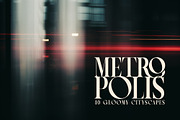 Metropolis - 40 Gloomy Cityscapes, a Background Graphic by andromida (Thumbnail 1 of 3)