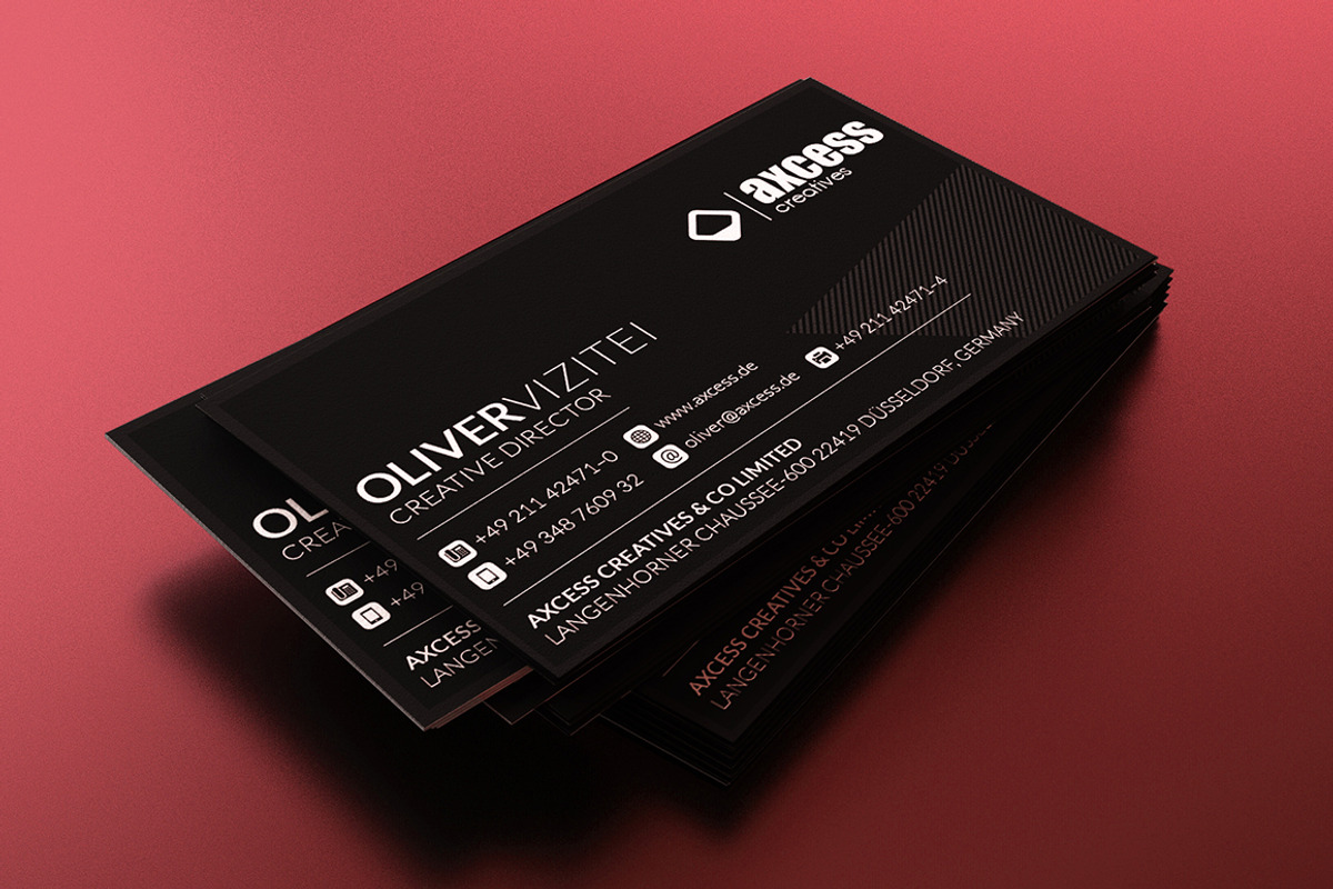Black Business Card, a Business Card Template by Marvel (Photo 3 of 4)