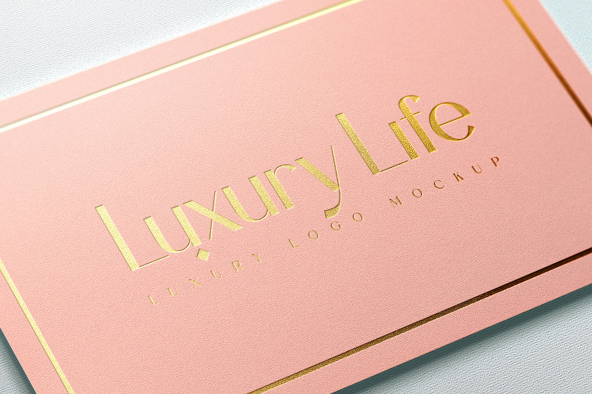 Luxury Golden Embossed Logo Mockup, a Product Mockup by INTENTFX (Photo 5 of 8)