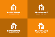 Letter M N O P Home Modern Logo Set, a Branding & Logo Template by Pray Art Design Studio (Thumbnail 2 of 2)