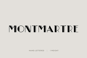 Montmartre: A Paris-Inspired Font