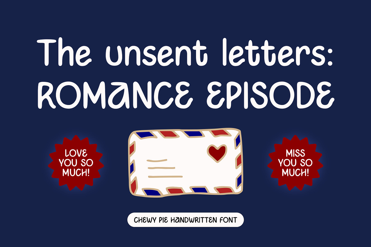 CHEWY PIE - Cute Handwritten Font, a Handwritten Font by Artflorara (Photo 8 of 12)
