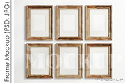 Gallery Wall Mockup PSD JPG, a Print Template by VNmockup (Thumbnail 1 of 5)