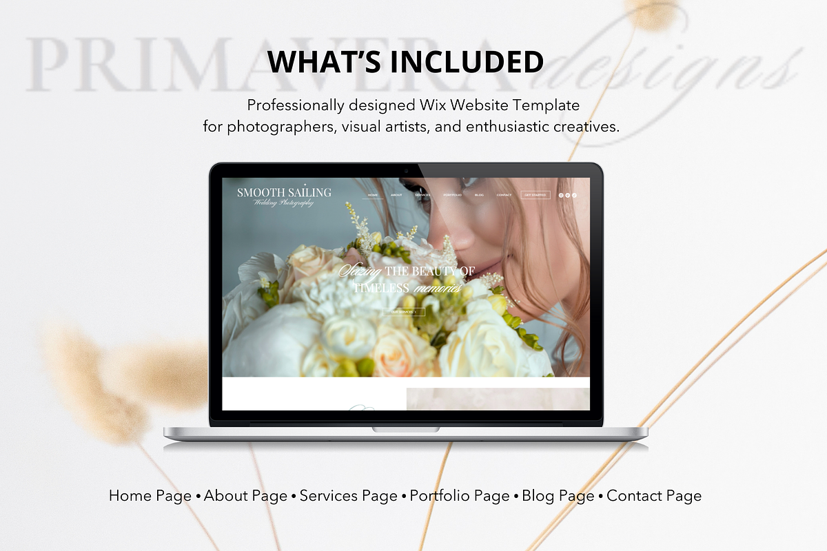Wix Photography Website Template, a Wix Template by Primavera Studio Design (Photo 7 of 8)