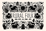 Rural Folk Bundle, an Animal Illustration by Annie Konst (Thumbnail 1 of 25)