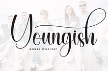 Youngish | Script Font
