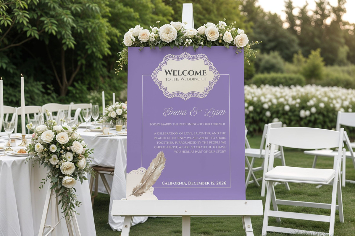 Lavender Wedding Website Invitation, a Landing Page Template by Everyday Perfection (Photo 9 of 12)