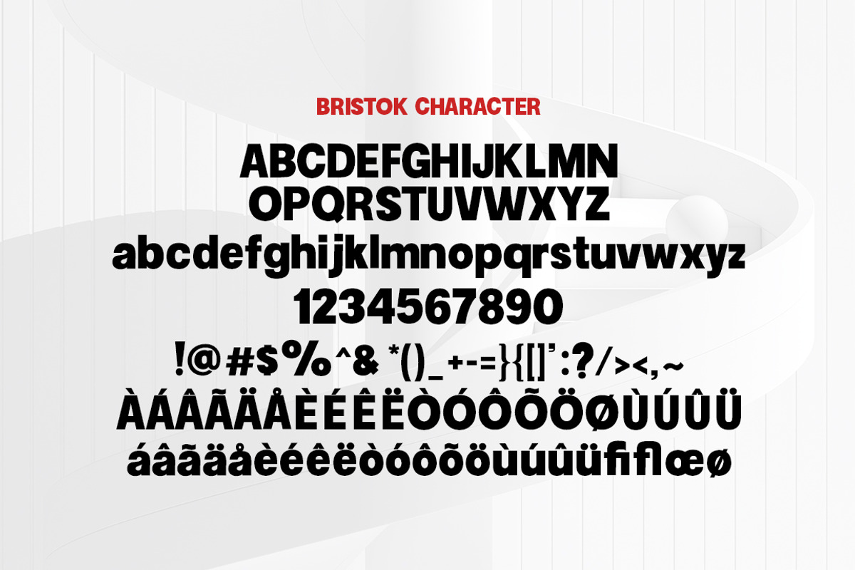 Bristok, a Sans Serif Font by Kenzvalley (Photo 6 of 8)