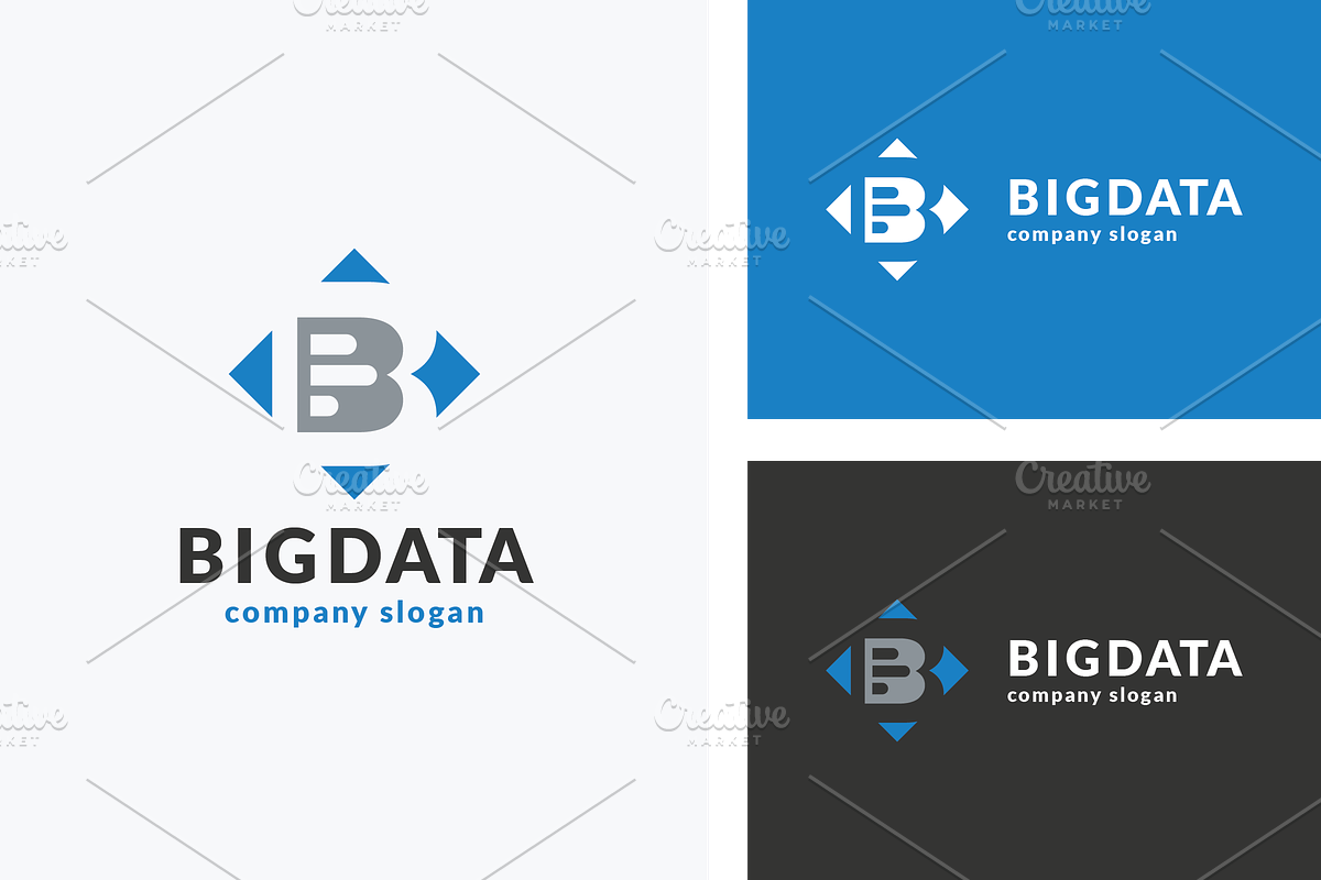 Big Data Letter B Logo, a Branding & Logo Template by Design_Planet (Photo 1 of 3)