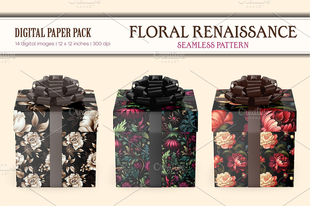 Floral Seamless Patterns 11., a Pattern Graphic by KENO Mascots (Photo 6 of 8)