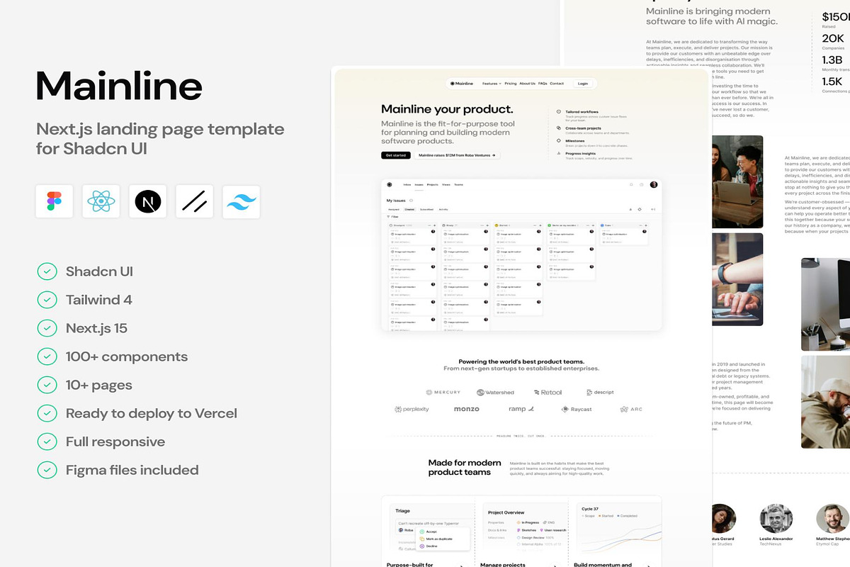 Mainline - Nextjs Template, a React Template by Lumina_ui_ux202 (Photo 1 of 4)