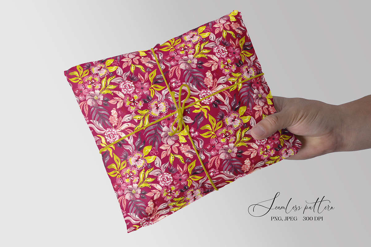 Fantasy flowers seamless pattern, a Pattern Graphic by SirenaArt (Photo 14 of 17)