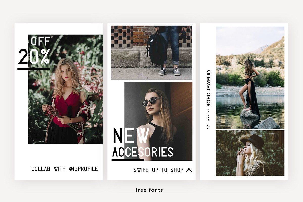Instagram stories template bundle, a Social Media Template by Negative Space (Photo 4 of 6)