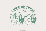 Chick Or Treat PNG, Funny Halloween, an Illustration by SharpMarketplace (Thumbnail 1 of 9)