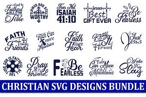 Christian Quotes Designs Bundle, an Object Graphic by Printable Treasure