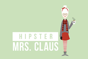 Hipster Mrs. Claus