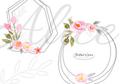 Pink Florals, Roses, Bouquets, an Illustration by Feather Grace Designs (Thumbnail 7 of 11)