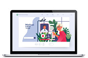 Part 1 Medical website illustrations, a Healthcare Illustration by Grivina's shop (Thumbnail 9 of 37)