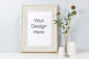 A4 Frame Mock Up - PSD/JPEG