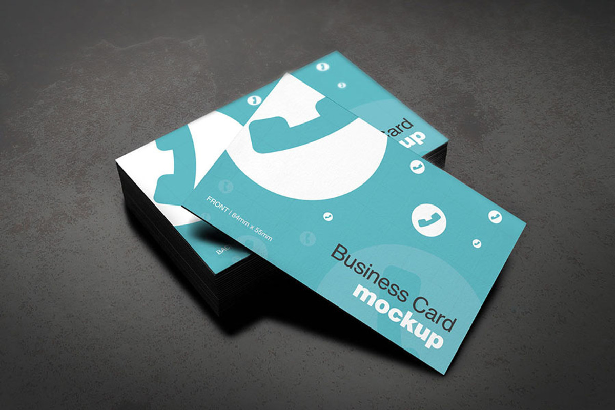 European Size Business Cards Mockups, a Print Template by Rafael Oliveira (Photo 4 of 4)