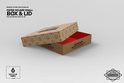 Small Square Paper Box&Lid Mockup, a Cups & Container Mockup by INCDesign (Thumbnail 7 of 10)