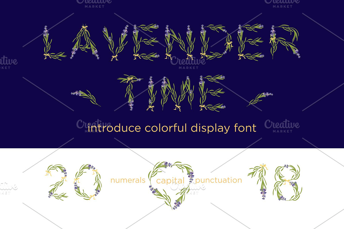 LAVENDER-TIME-Color font
